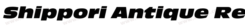 Shippori Antique Reg字体转换